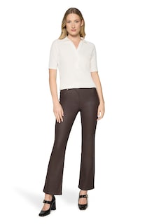 Polo structuré avec col en tricot thumbnail 2