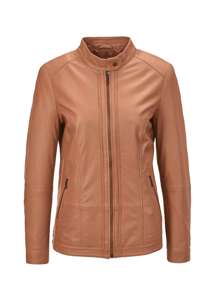 Hochwertige, zeitlose Echt-Lederjacke