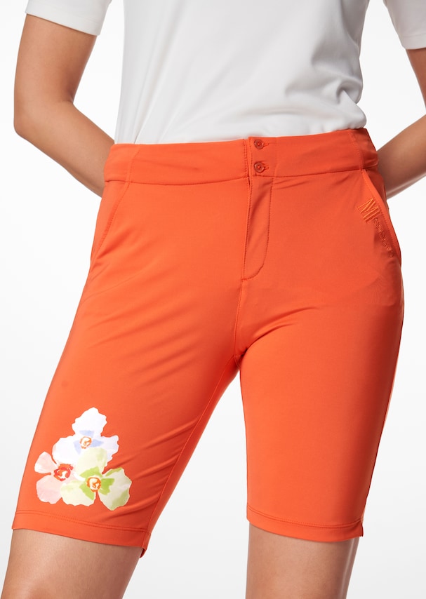 Bermuda shorts with floral motif print 4