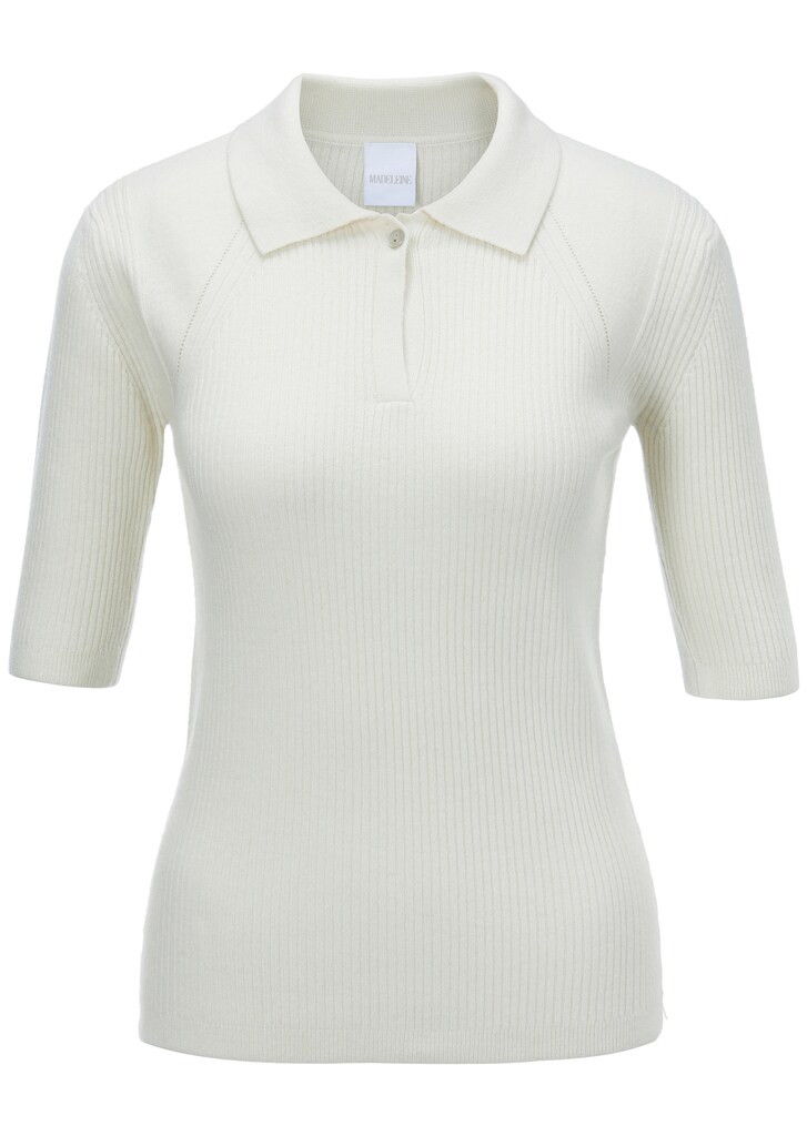 Jumper with polo collar