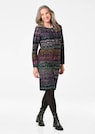 Tricot jurk met all-over jacquardpatroon thumbnail 1