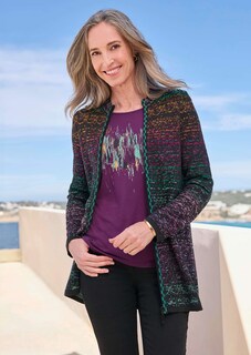 Cardigan en milleraies multicolores thumbnail 7