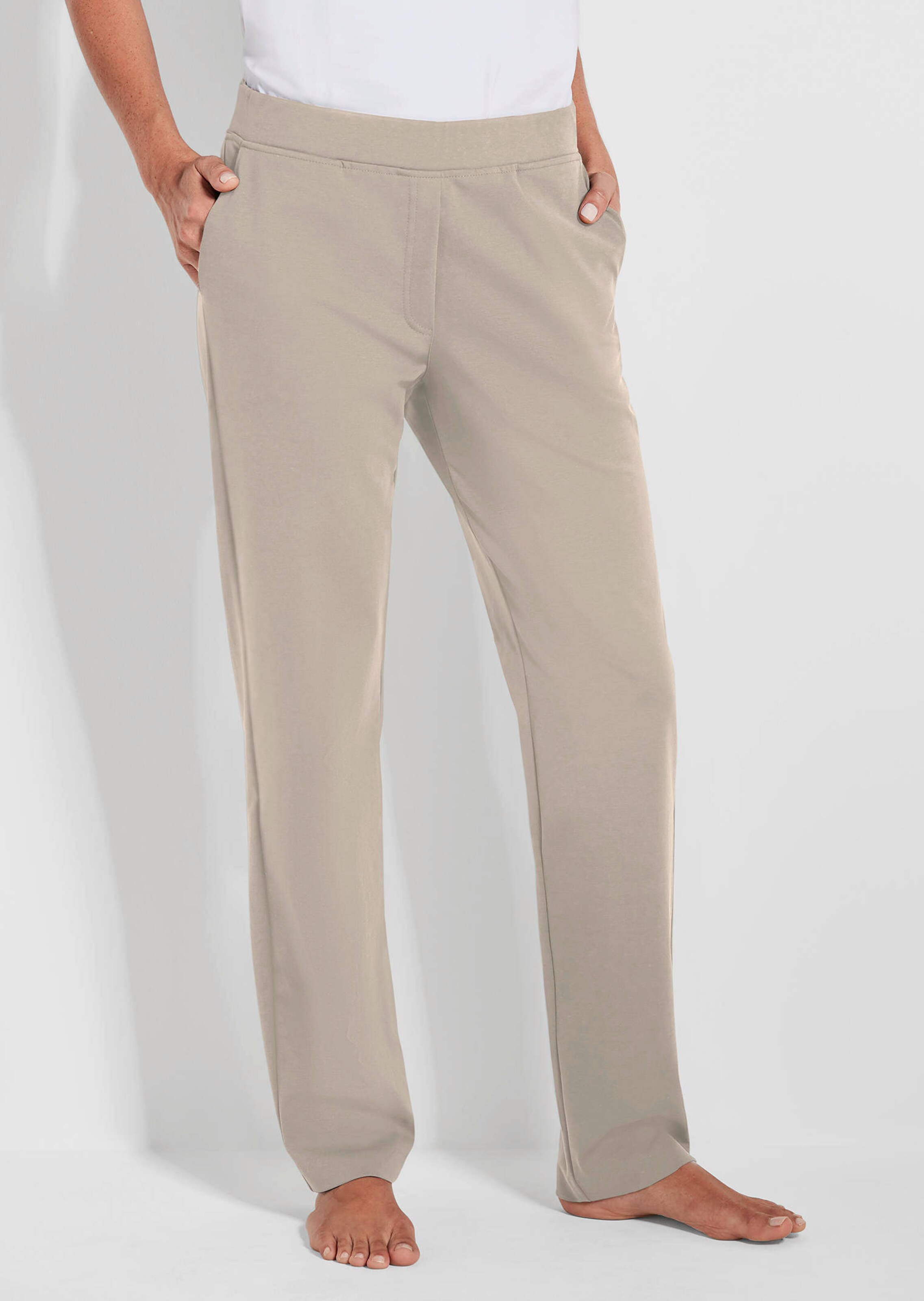 Comfortabele vrijetijdsbroek met elastische tailleband en zakken