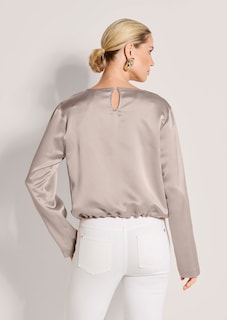 Satinbluse mit Tunnelzug thumbnail 3