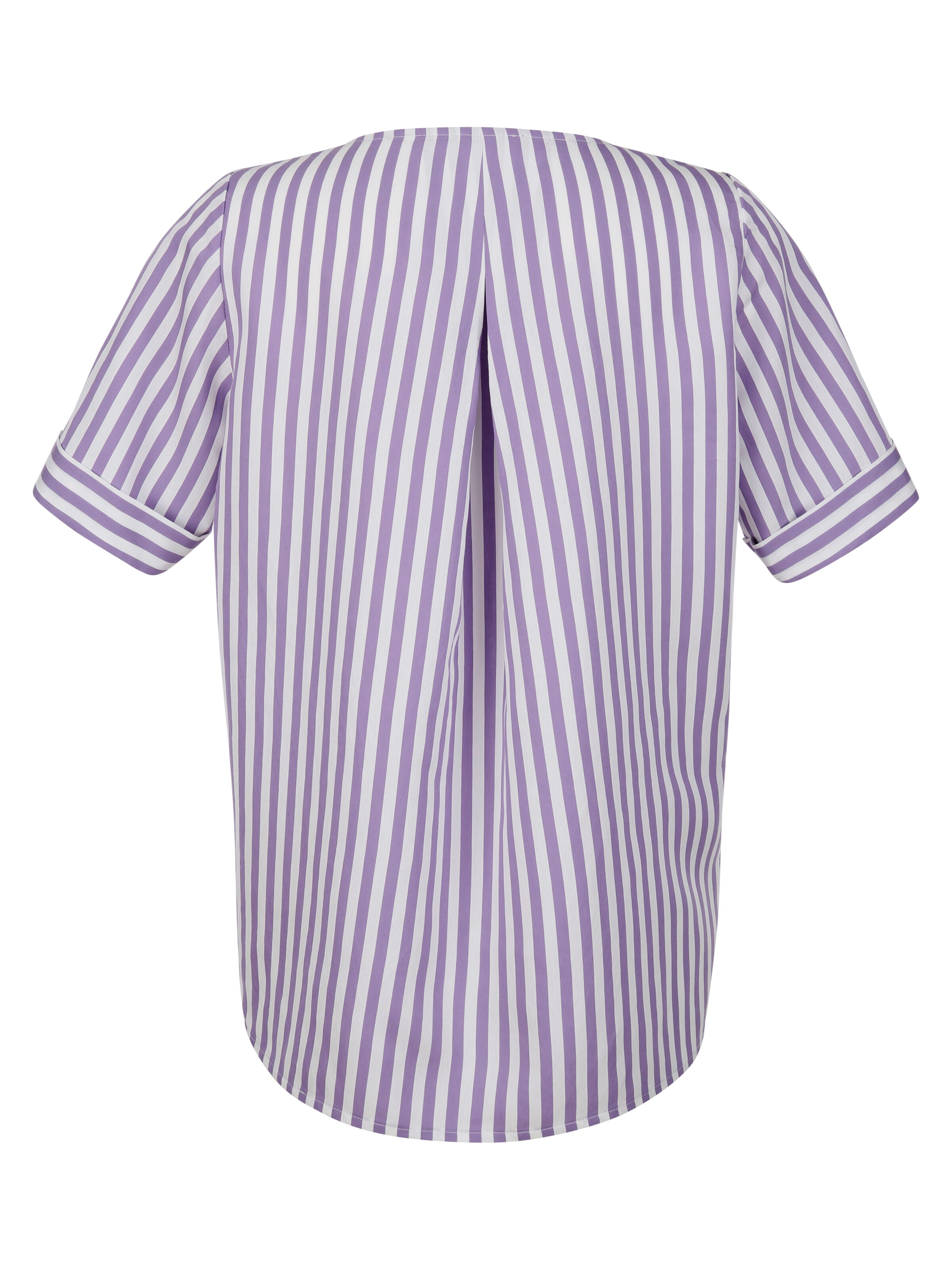 Streifenbluse mit Halbarm
