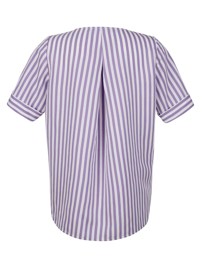 Streifenbluse mit Halbarm 5