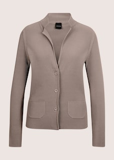 Schlanker Strickblazer mit langen Ärmeln thumbnail 6