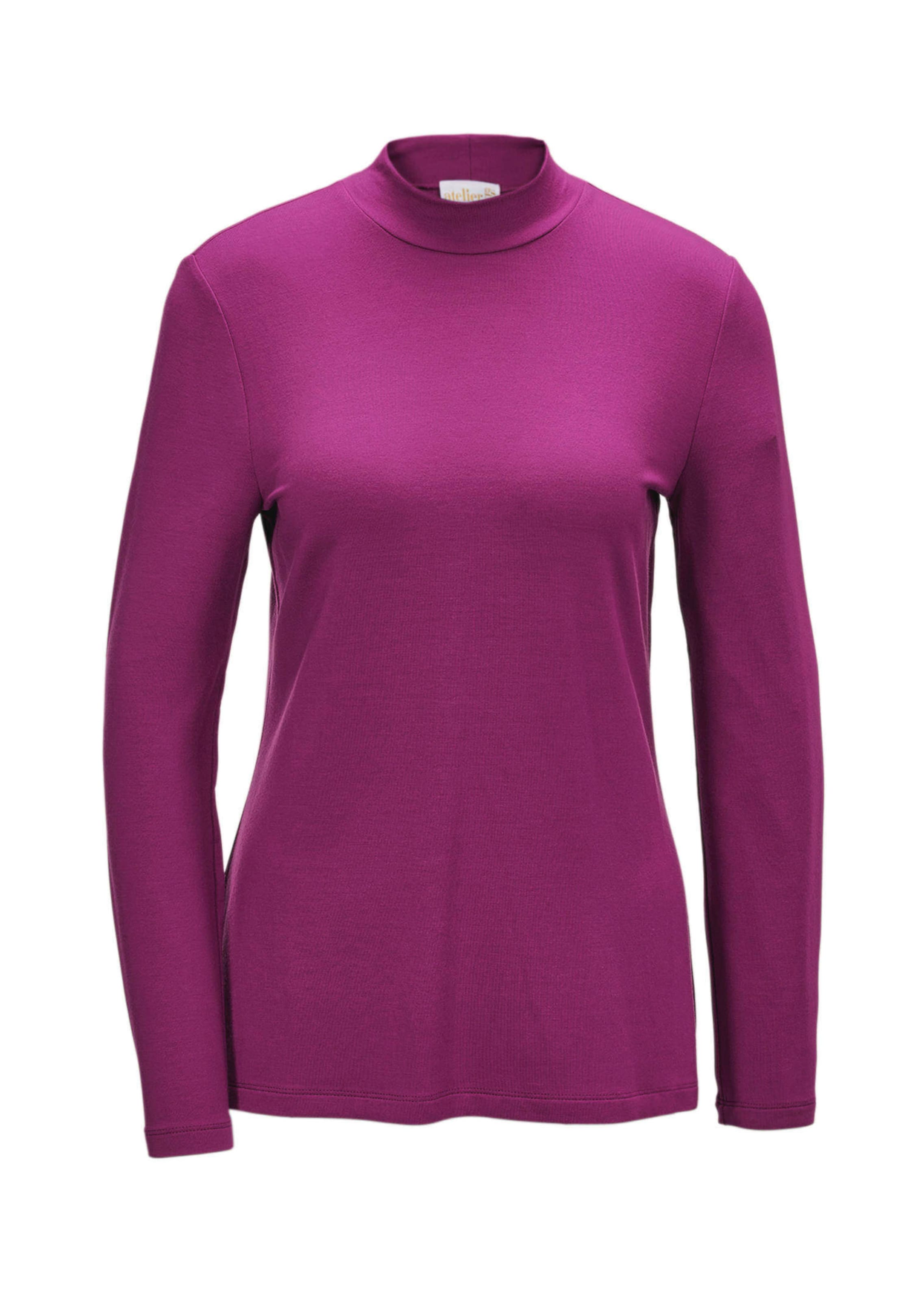 T-shirt à col droit à manches longues