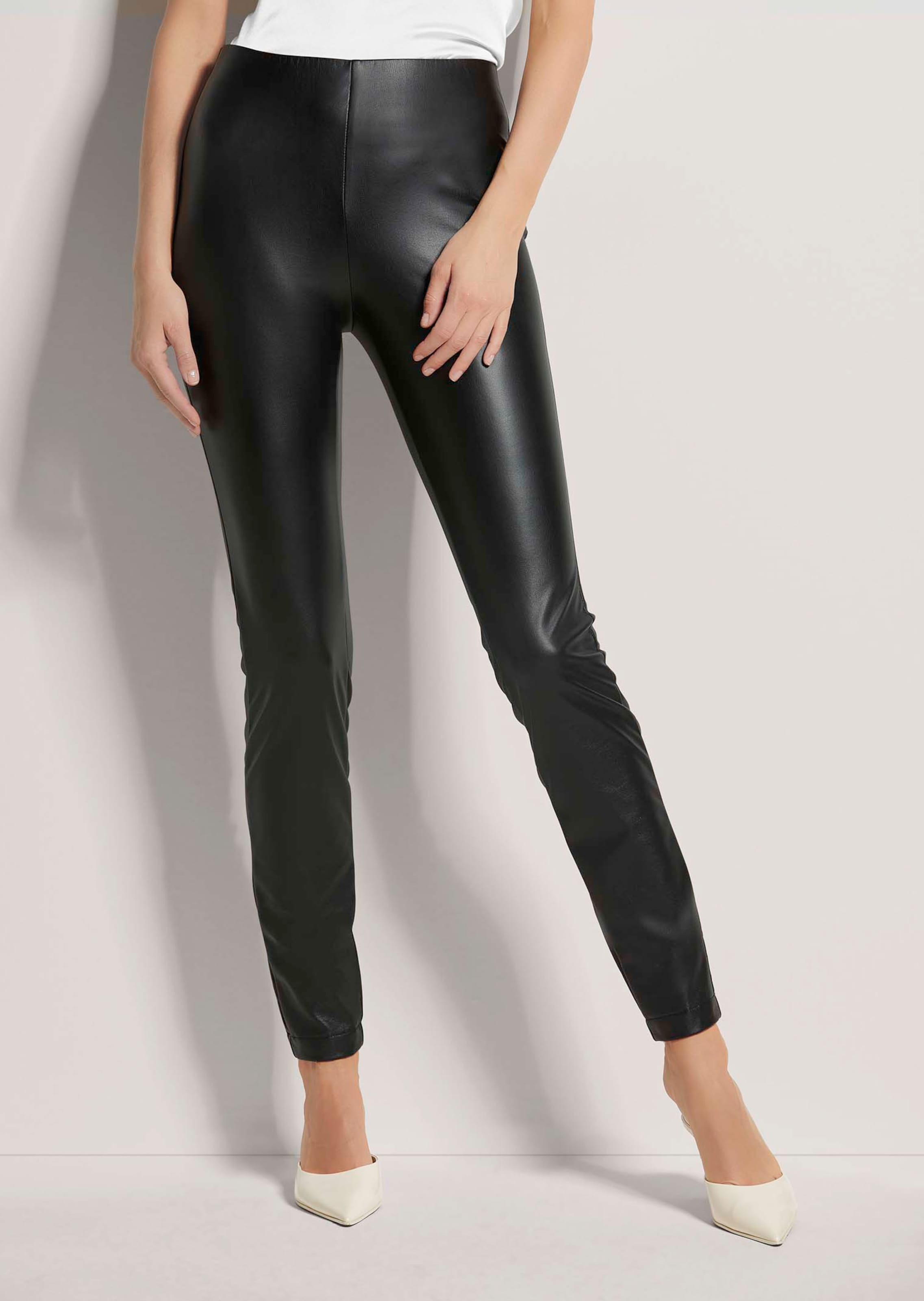 Leggings im Leder-Look