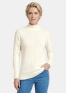 Pull en tricot avec col montant et motif côtelé thumbnail 1
