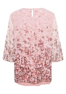 Chiffonbluse mit farbbrillantem Druck thumbnail 3