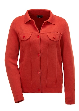 rouge Cardigan aspect jean