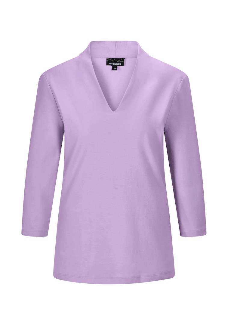 Basic-Shirt aus Interlock-Jersey