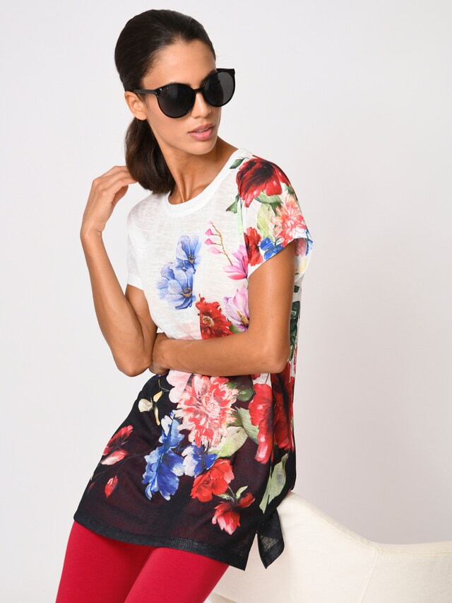 Longshirt aus transparenter Ware 3