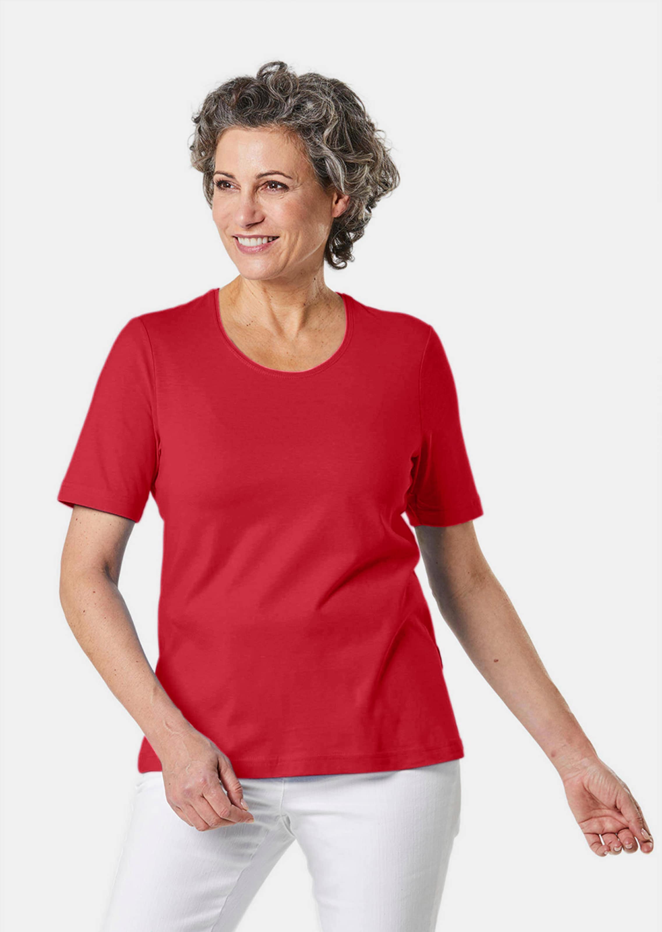 Basic T-Shirt aus reiner Baumwolle