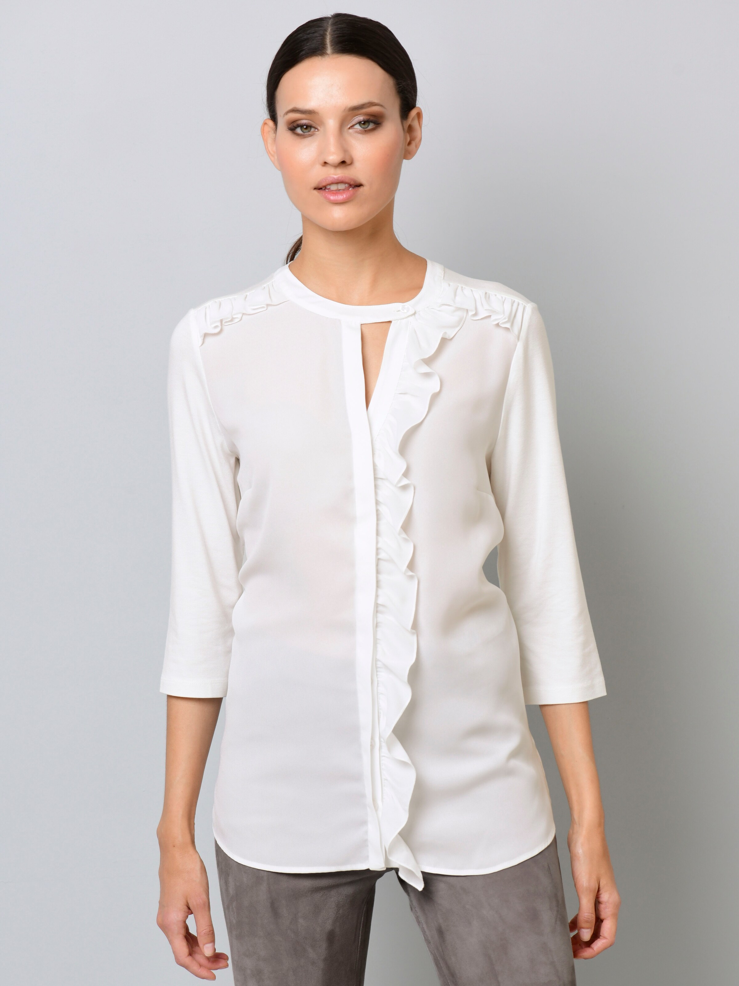 T-Shirt mit Rüschen