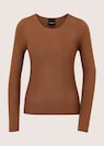 Gerippter Feinstrick-Pullover aus Schurwolle thumbnail 6