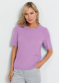 Halbarmpullover mit Rundhals aus Kaschmir thumbnail 7