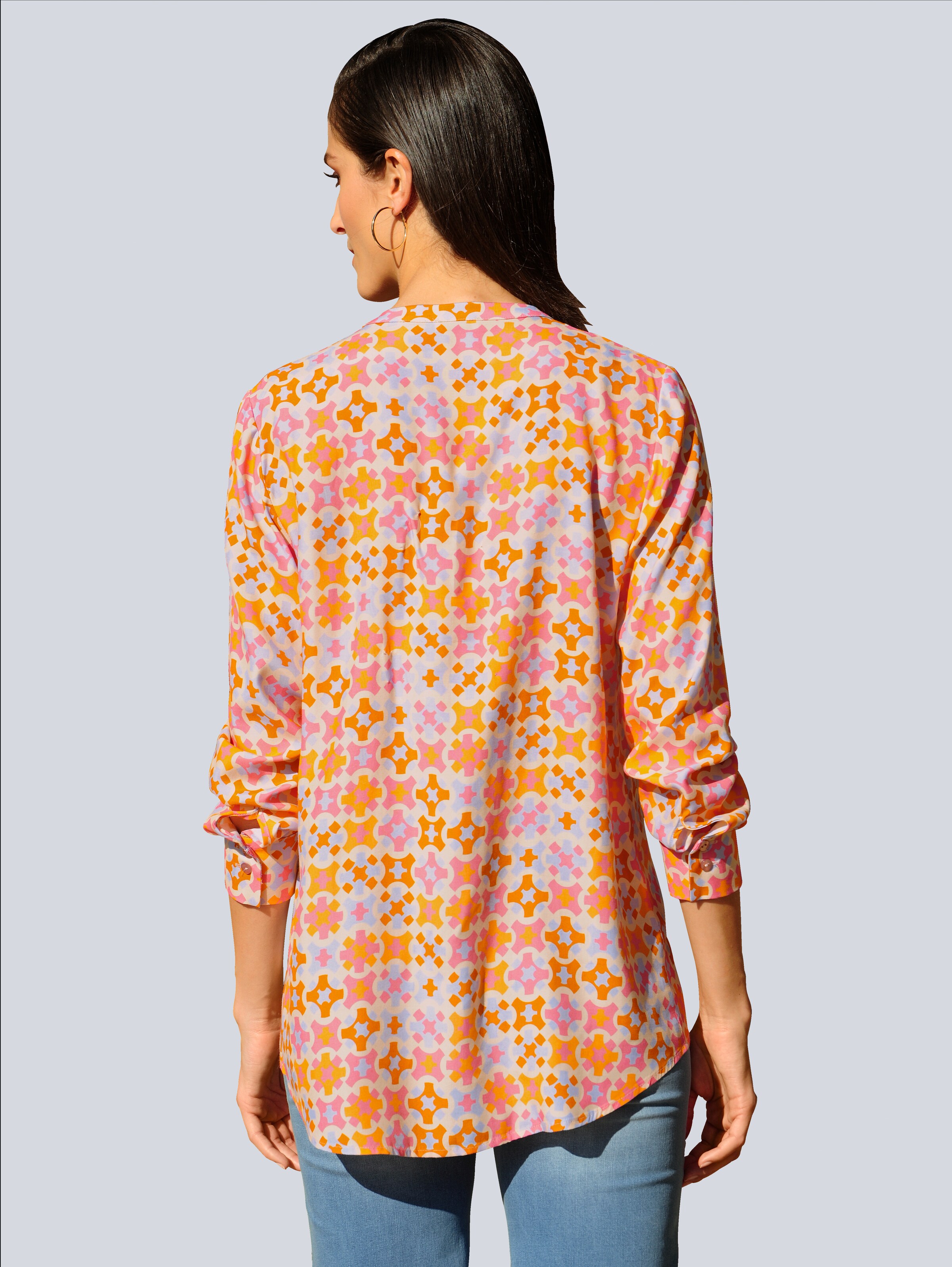 Longbluse mit Bequemfalte vorn 6