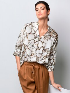 Oversizedbluse in modischem Print thumbnail 4