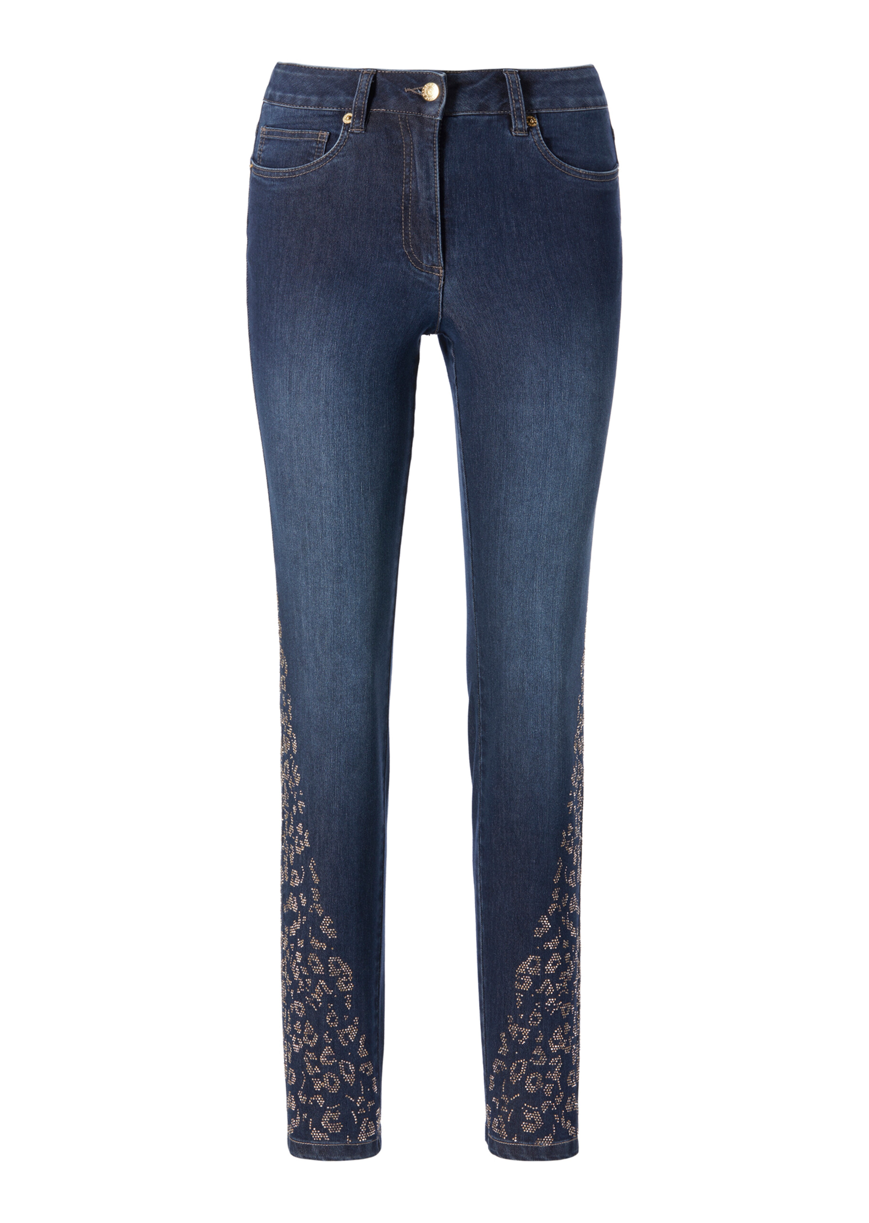 Jeans mit Strass am Bein