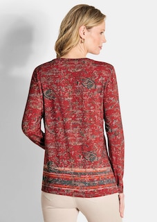 Langarmshirt mit Paisleymuster thumbnail 3