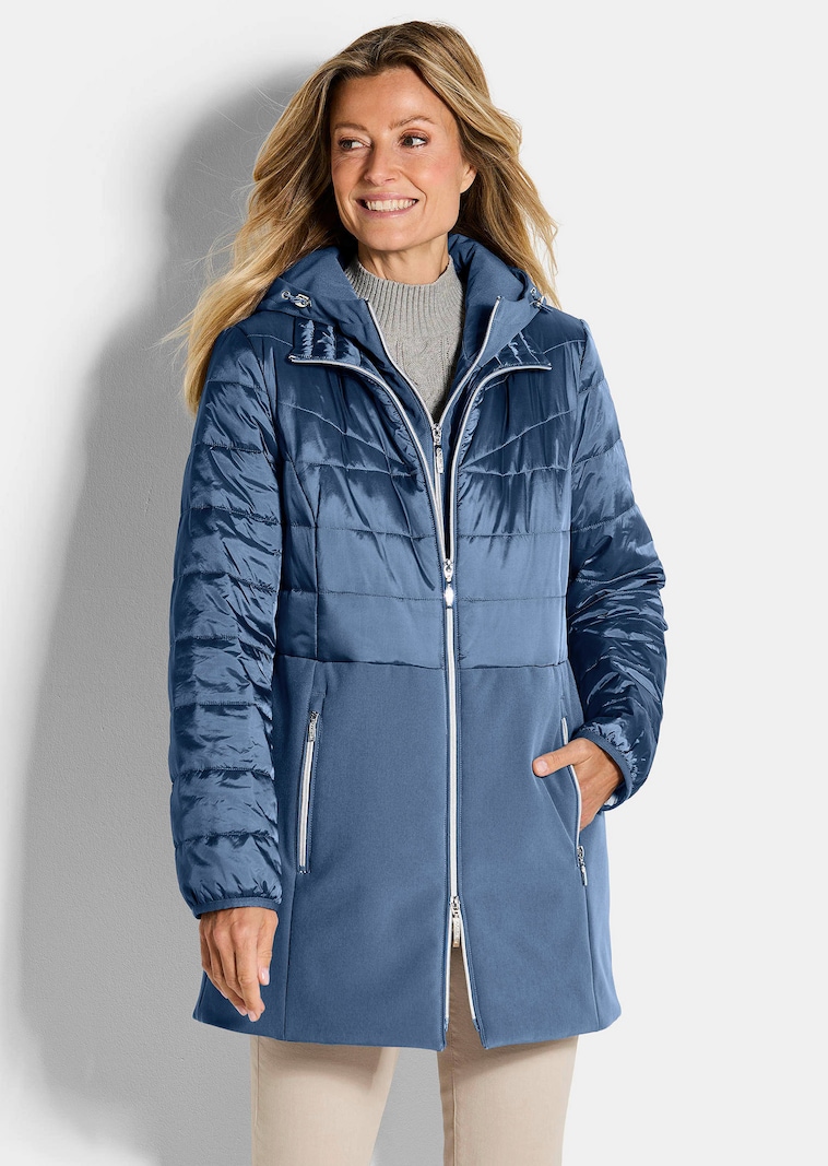 Veste matelassée avec empiècement en Softshell