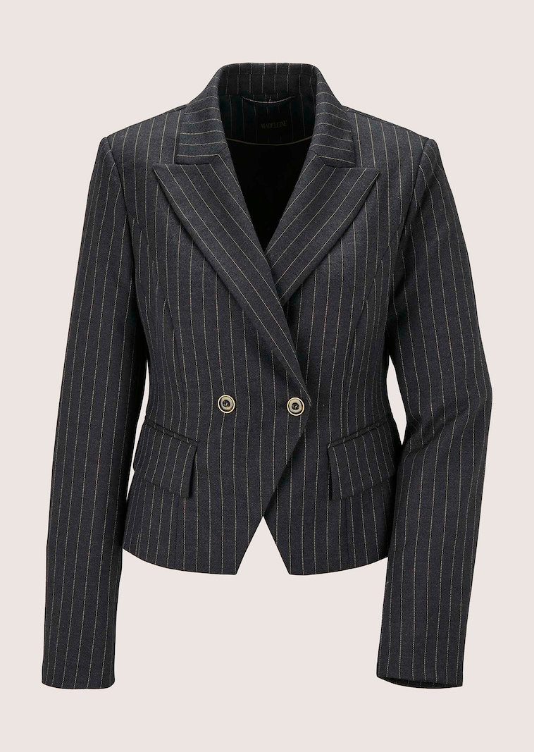 Nadelstreifen-Blazer in verkürzter Form