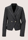Nadelstreifen-Blazer in verkürzter Form thumbnail 6