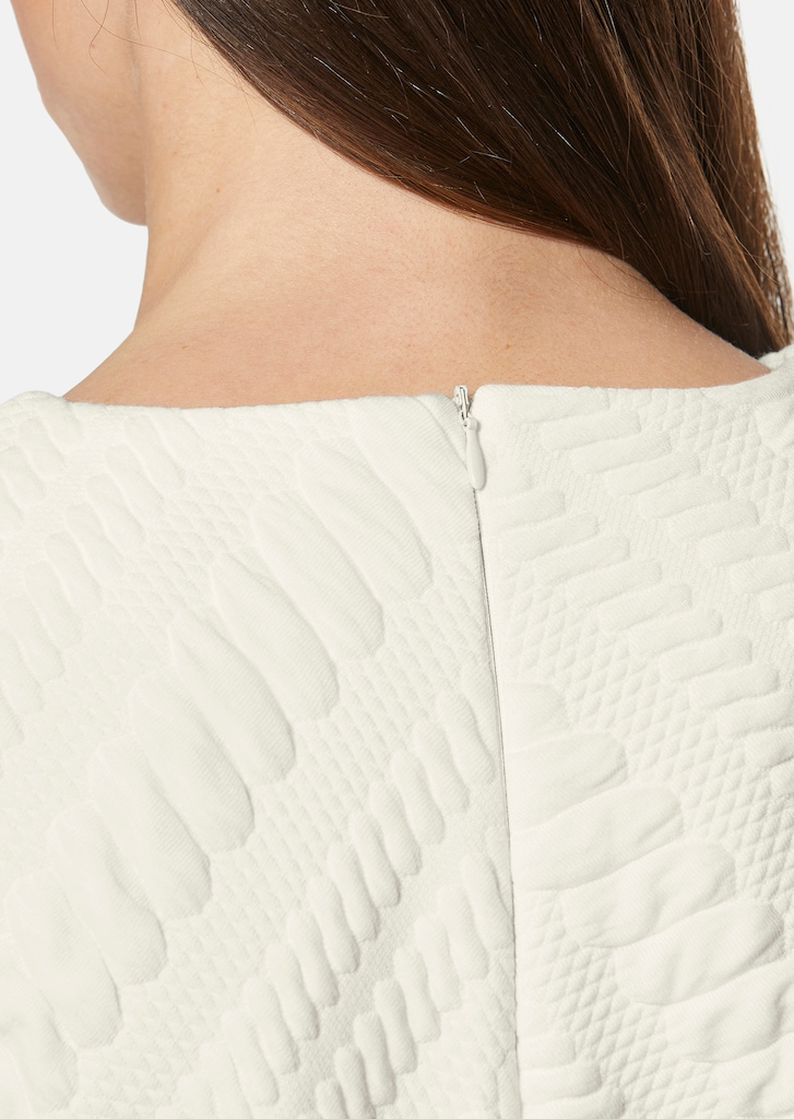 Sweatshirt in elegant jersey with diagonal texture 4