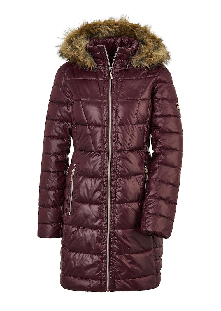Veste matelassée avec surpiqûres féminines