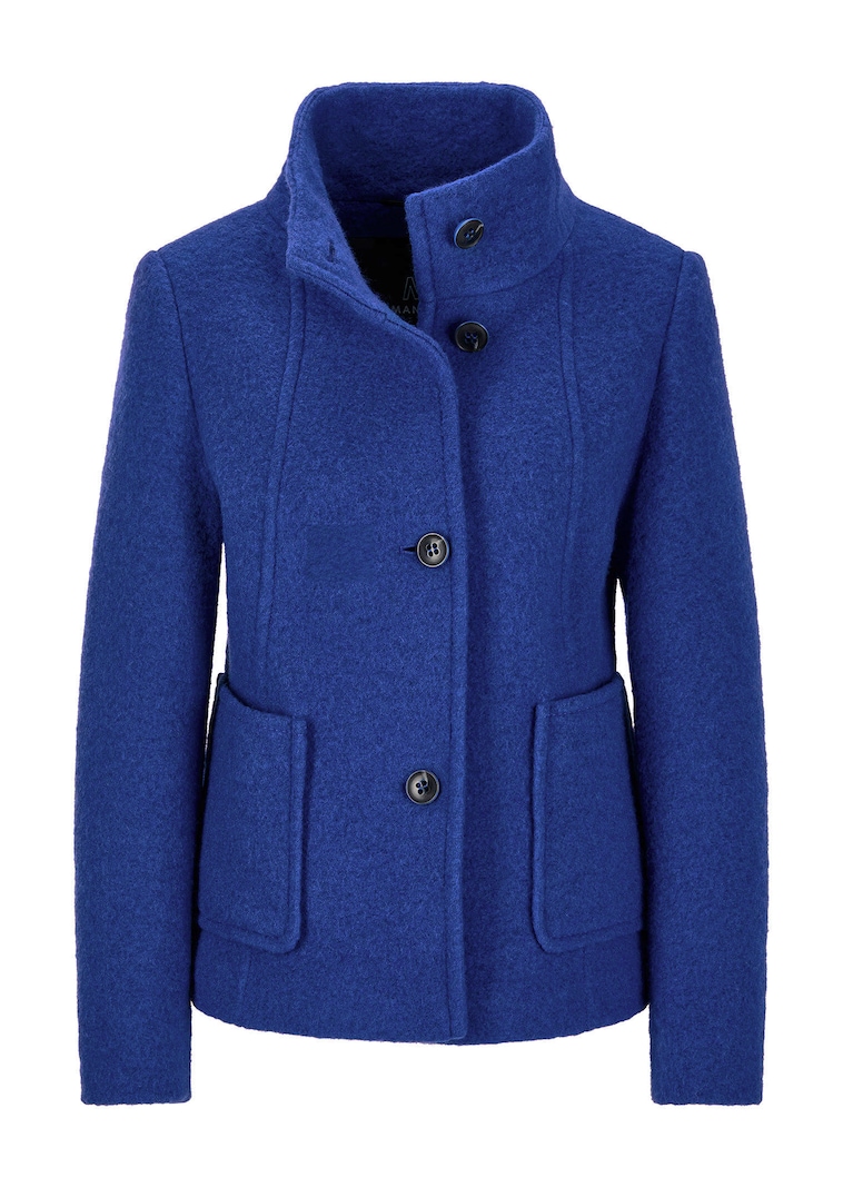 Wollmix Jacke mit Stehkragen