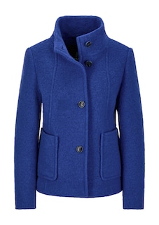 Veste en laine mélangée à col droit thumbnail 6