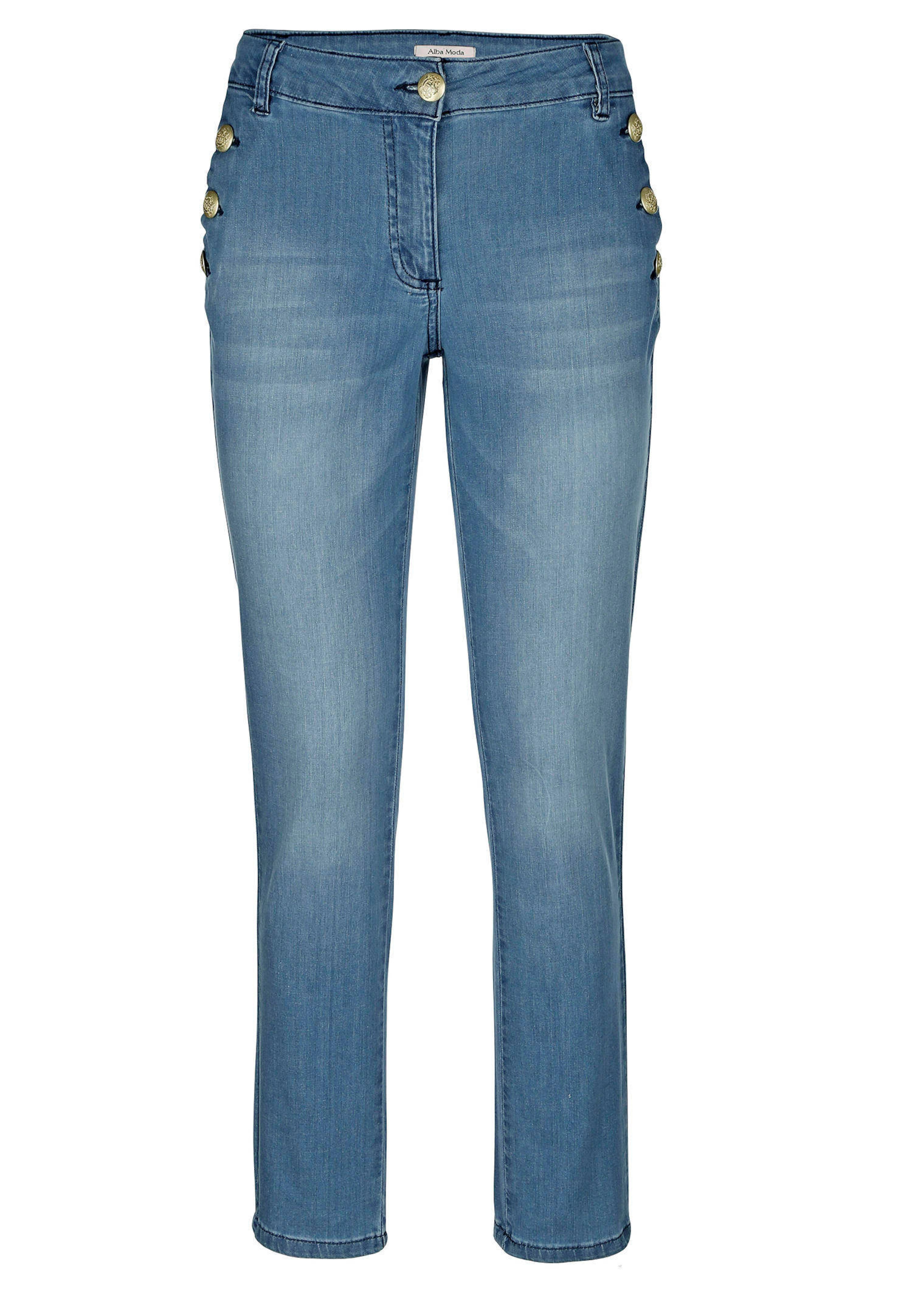 Jeans mit Goldknopf