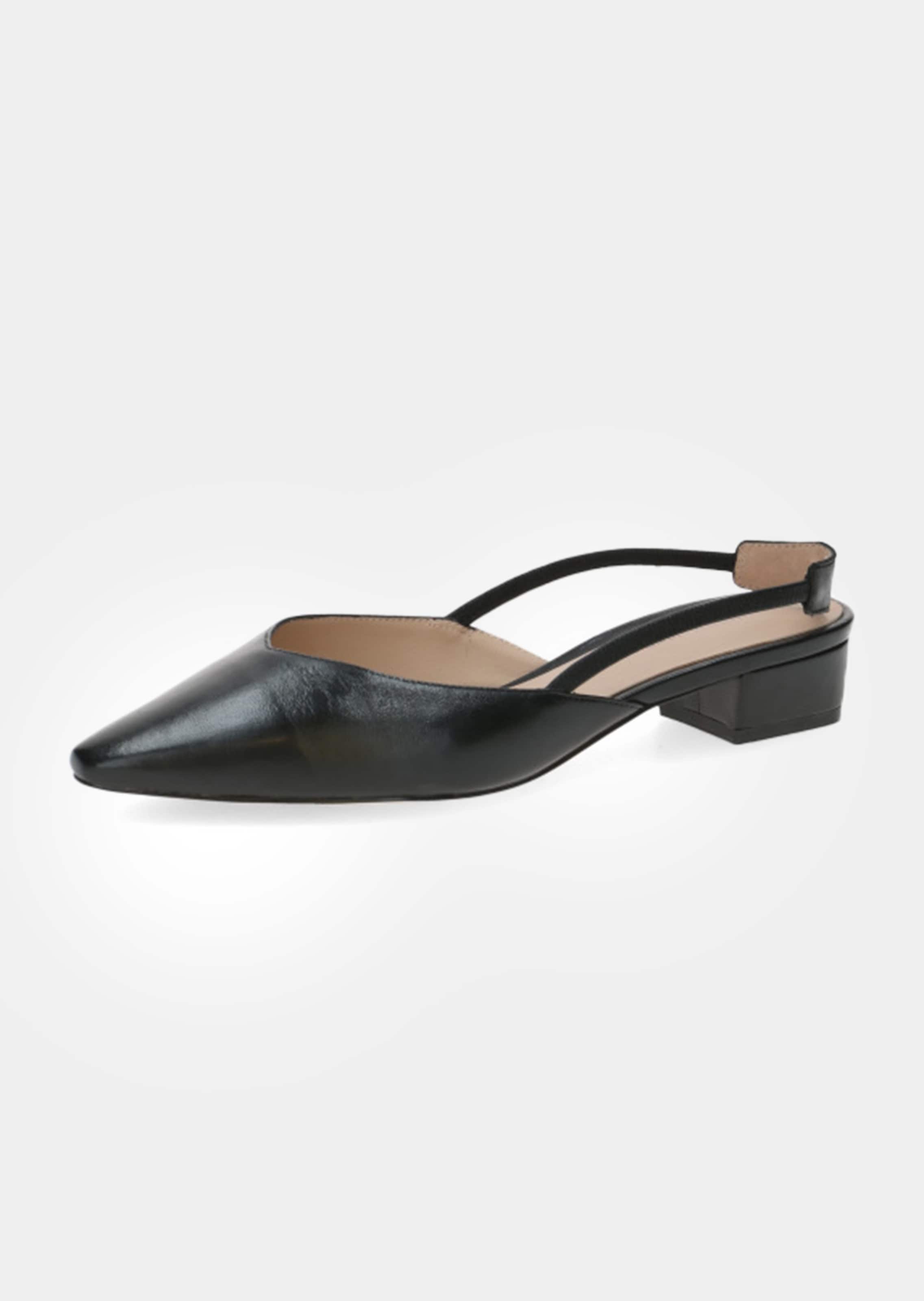 Slingpumps aus echtem Leder
