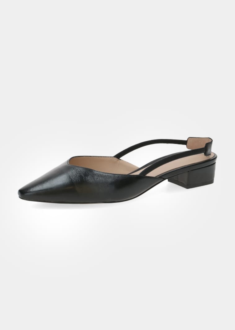 Slingpumps aus echtem Leder