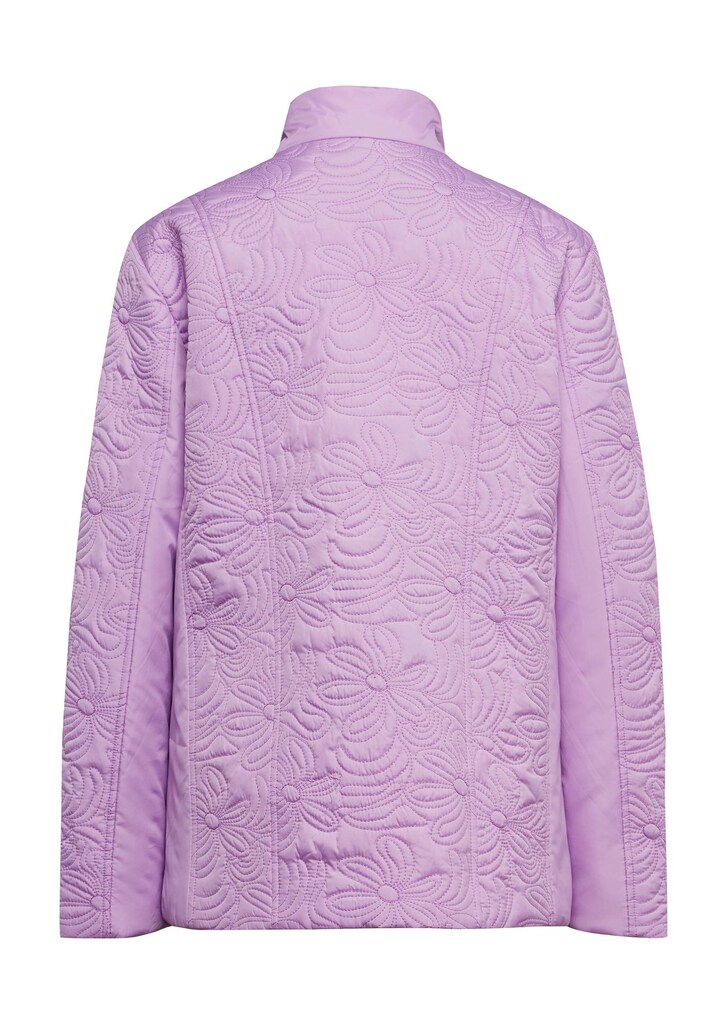 Jacke mit floraler Steppung