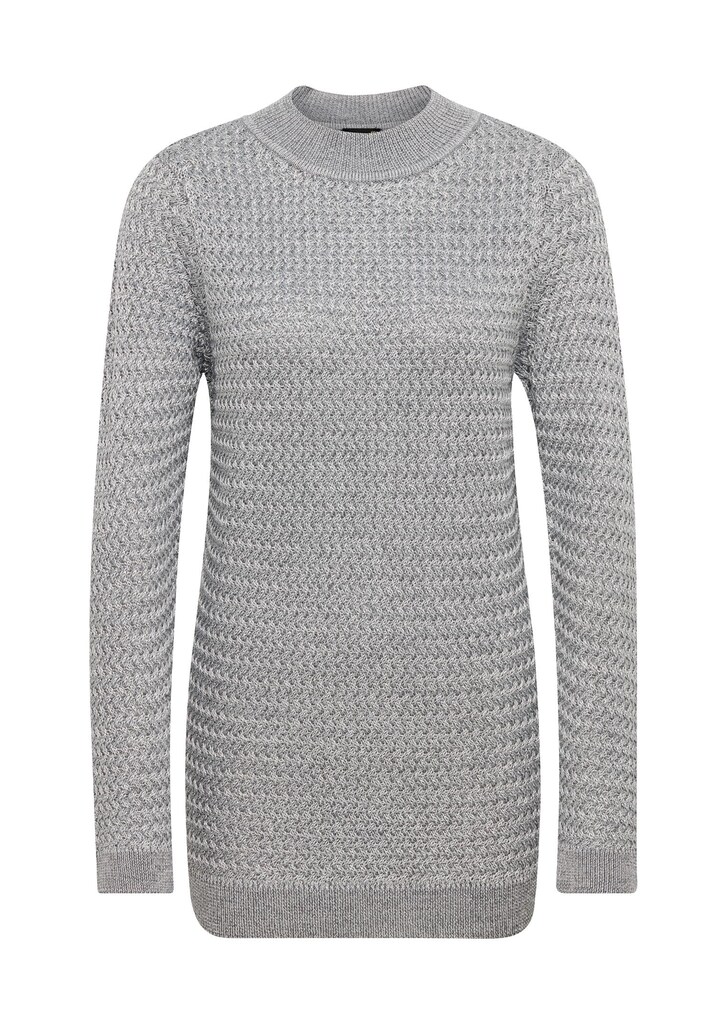 Langarm-Pullover mit glänzender Strick-Optik 1