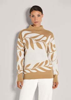 Jacquard-Pullover mit floralem Muster thumbnail 1