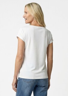 Puuvilla- ja jerseypaita, jossa pitsiä thumbnail 3