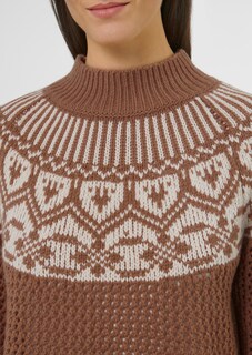 Norweger-Pullover mit Ajour-Details thumbnail 5