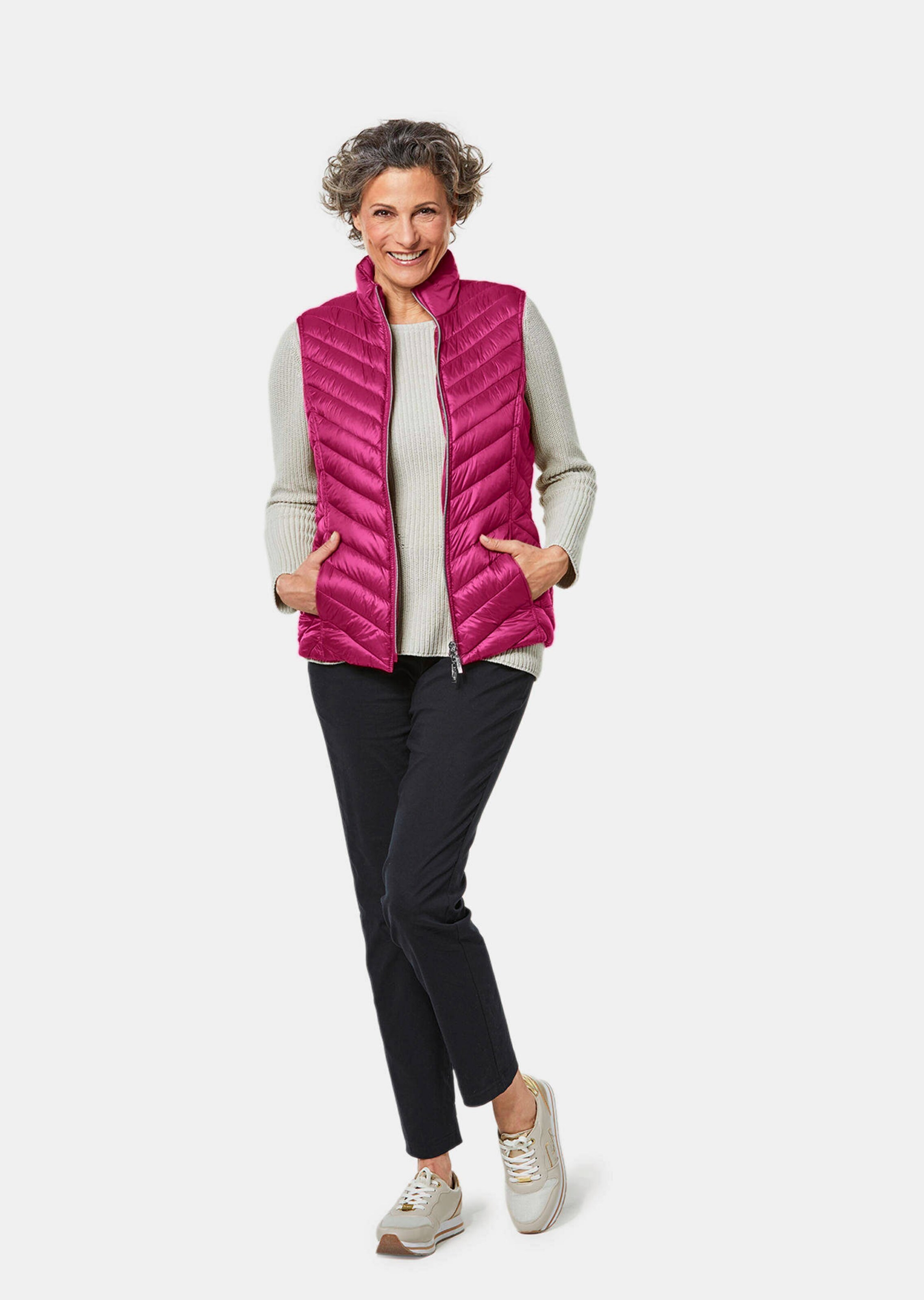 Gilet matelassé léger avantageux pour la silhouette - baie - Gr. 50 de Goldner Fashion