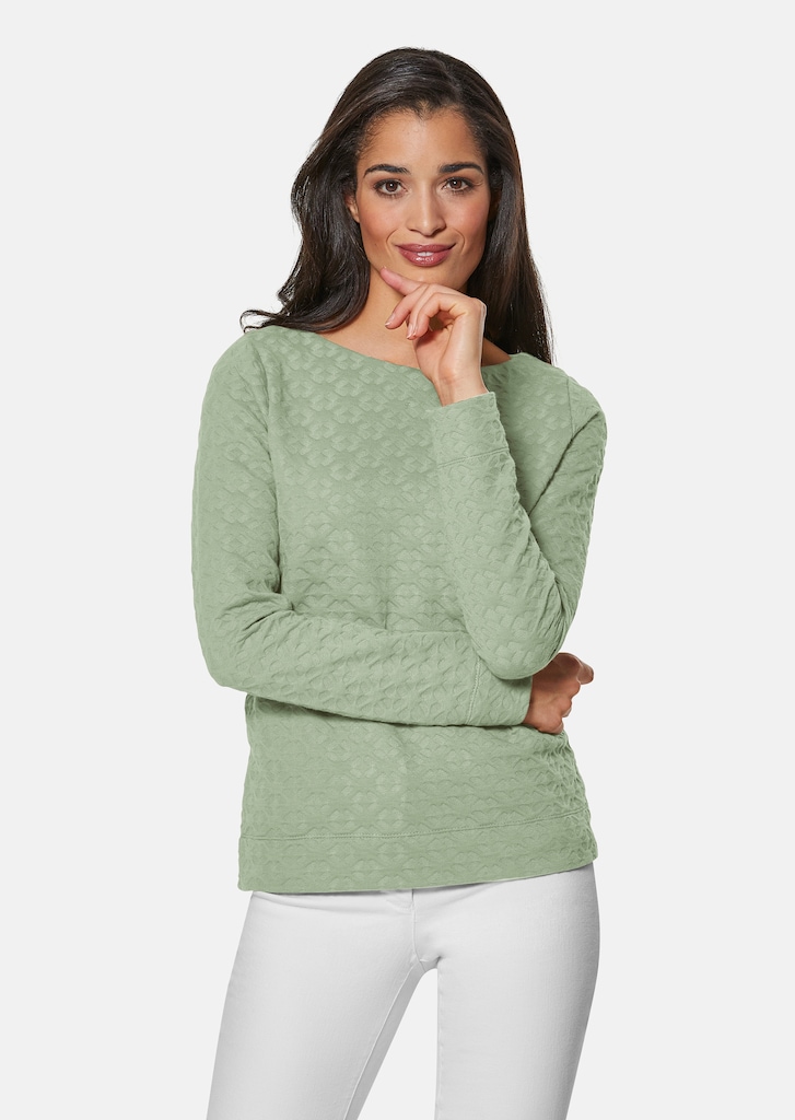 Sweatshirt with an attractive texture