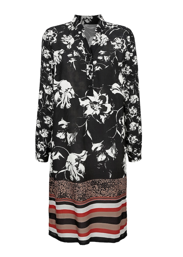 Kleid mit floralem Dessin 2