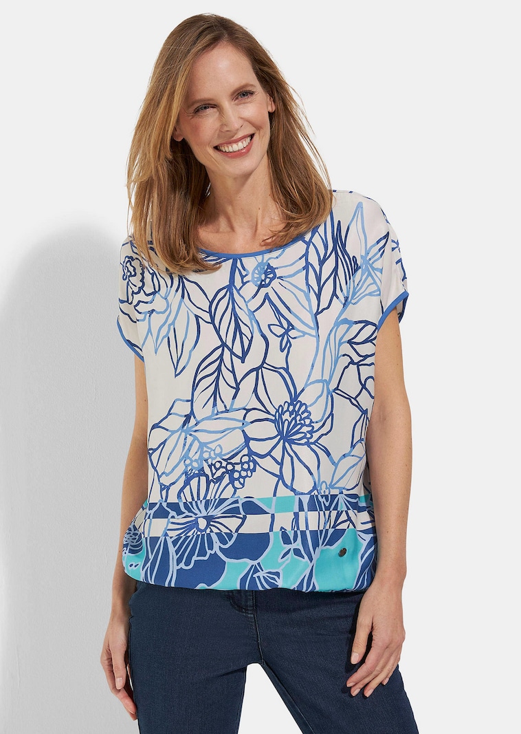 Blusenshirt aus reiner Viskose