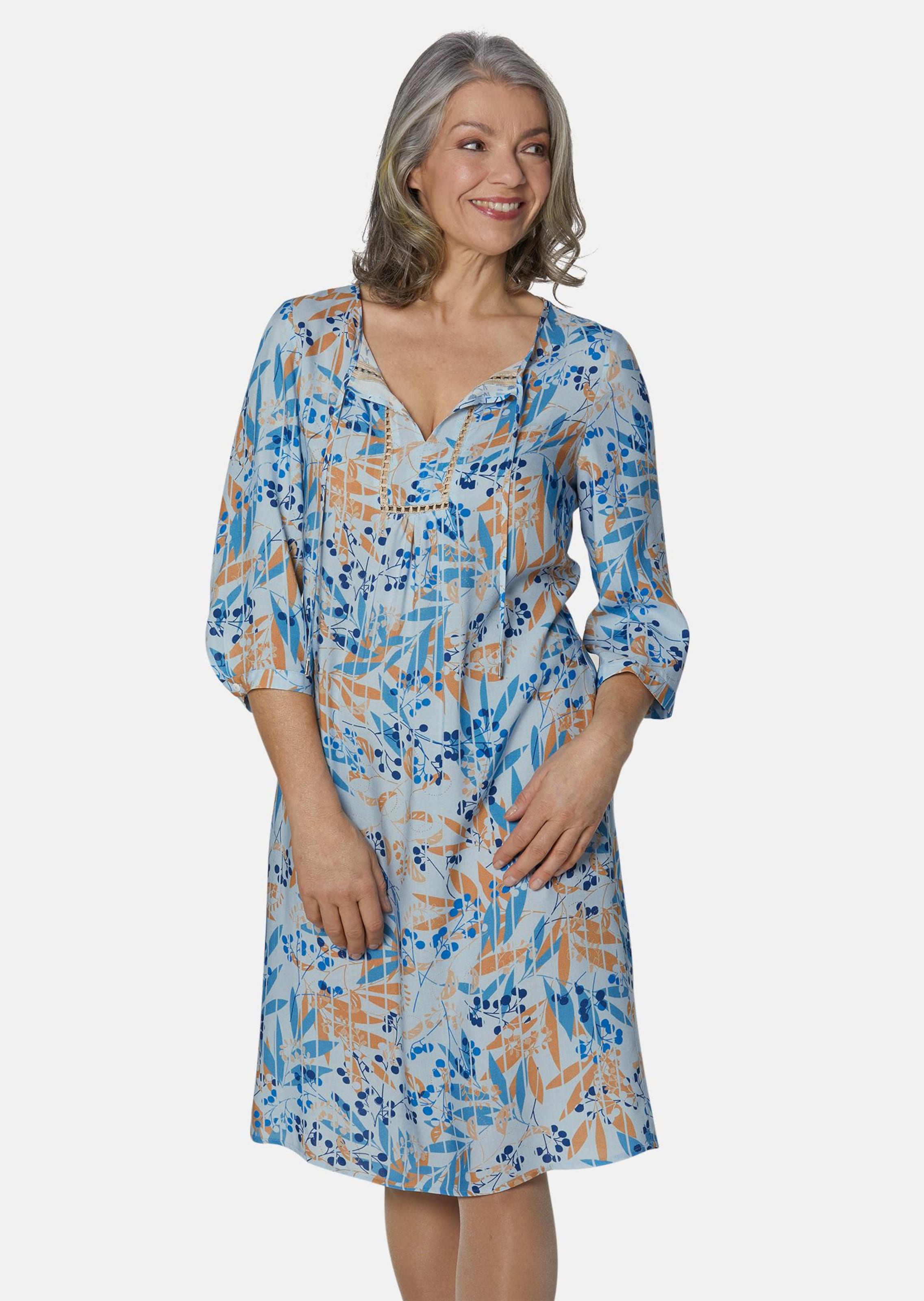 Robe imprimée légère en agréable viscose