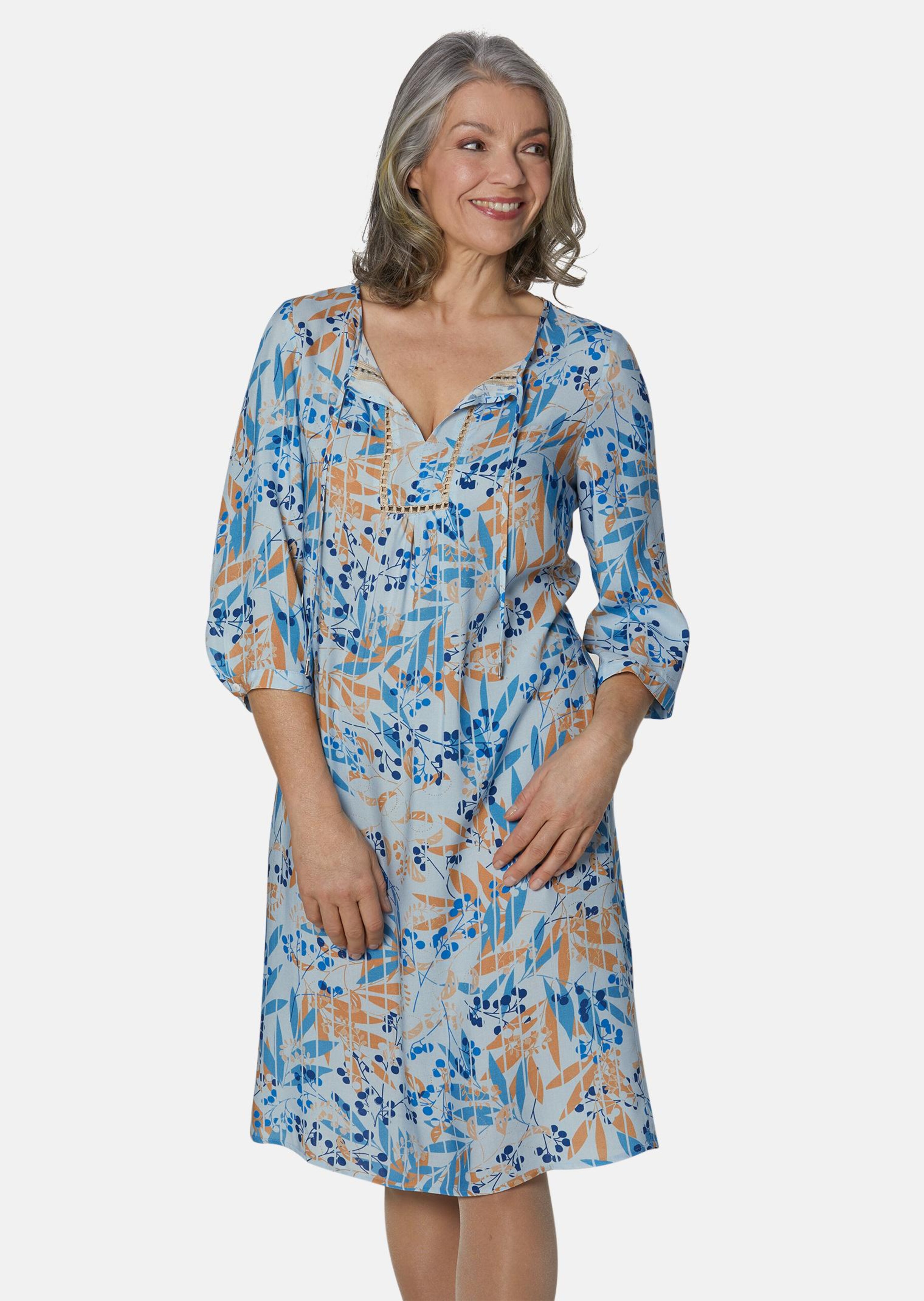 Robe imprimée légère en agréable viscose