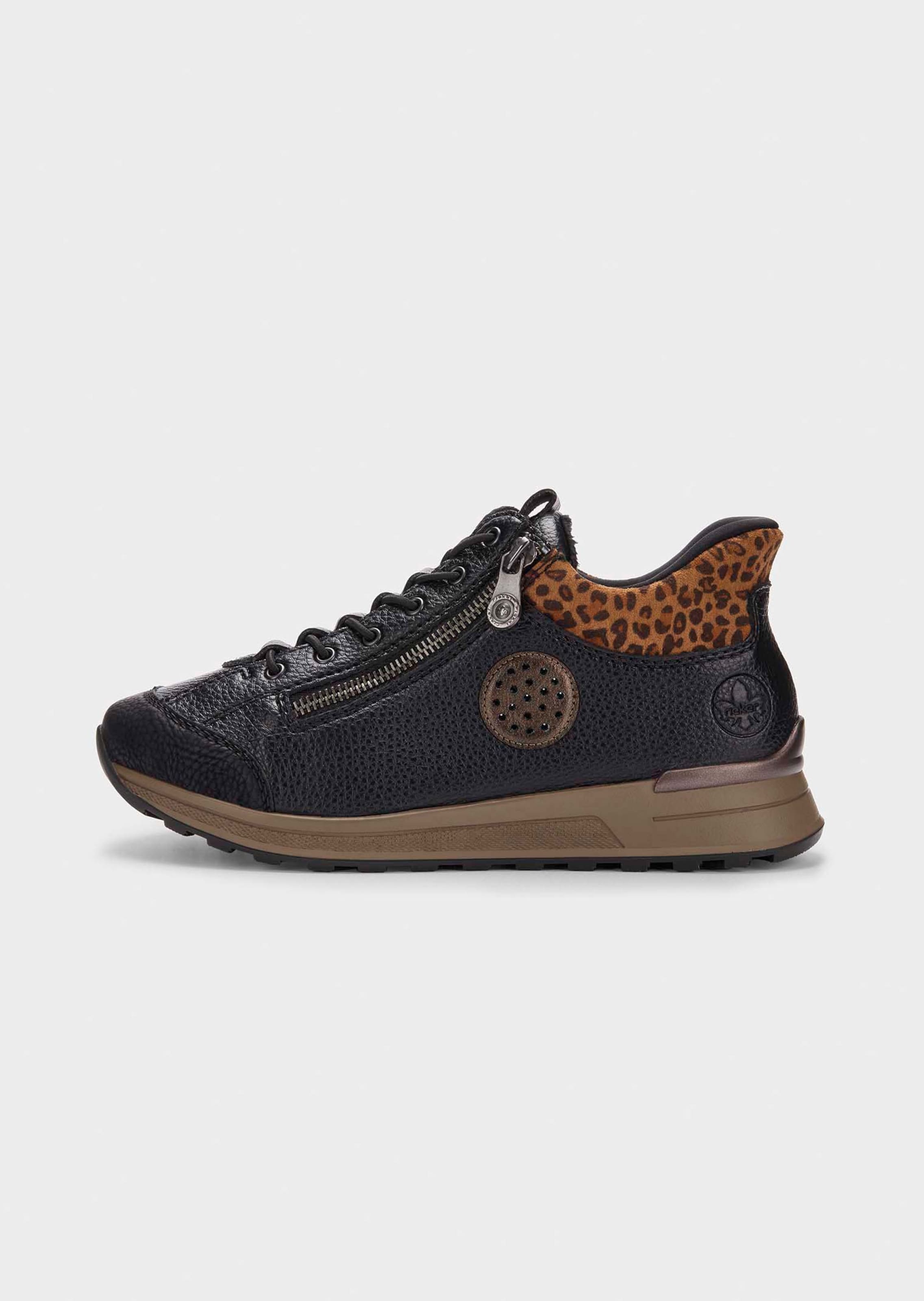 Slip-In-Sneaker mit Animal Print