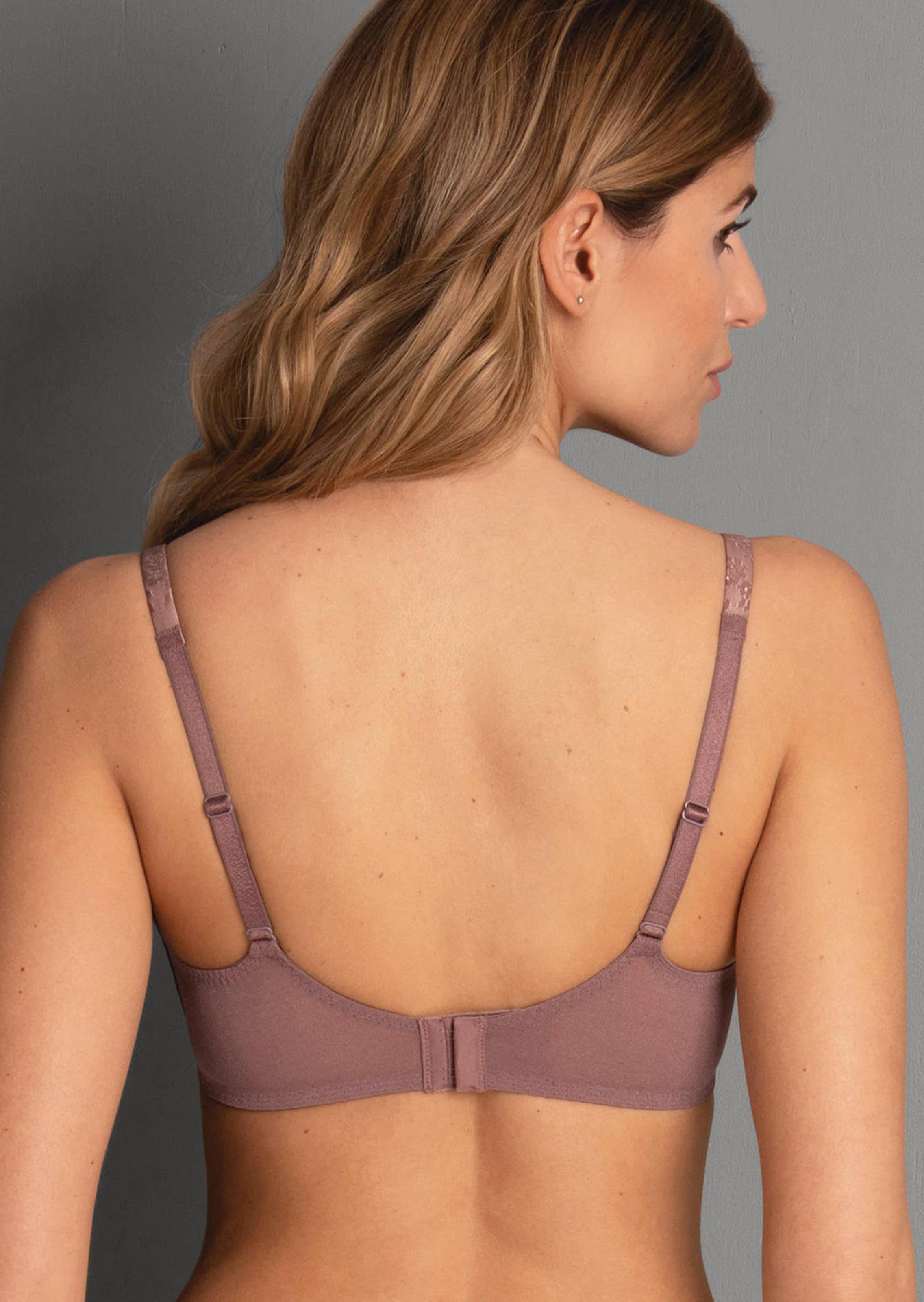 Soutien-gorge à armature à dentelle - mauve - Gr. 120 B de Goldner Fashion