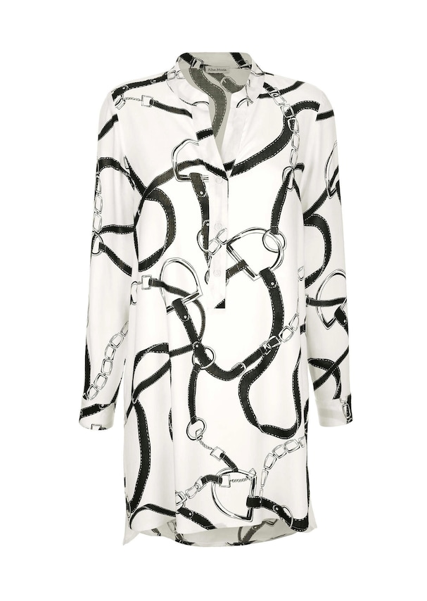 Longbluse mit verlängertem Rückenteil 3